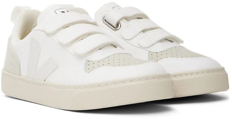 VEJA Kids White V-10 Velcro WHITE_NATURAL (CV0702722C)