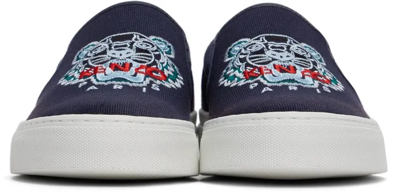 Kenzo Navy K-Skate Tiger Slip-On 76 – NAVY BLUE (FB65SN100F71)