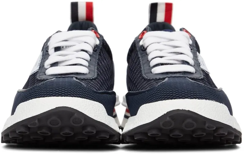 Thom Browne Navy Tech Runner Low Navy 415 (FFD108B-03193)