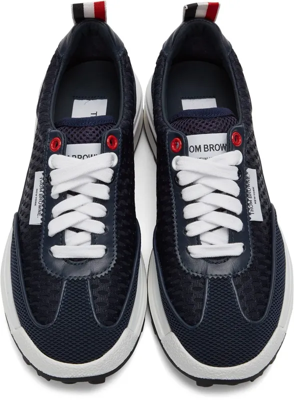 Thom Browne Navy Tech Runner Low Navy 415 (FFD108B-03193)