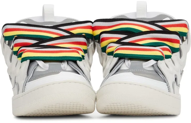 Lanvin Off-White & Grey Curb 00 WHITE (FM-SKRK11-REFL-P22)