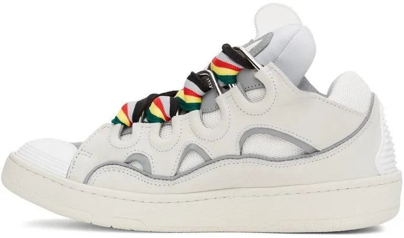 Lanvin Off-White & Grey Curb 00 WHITE (FM-SKRK11-REFL-P22)