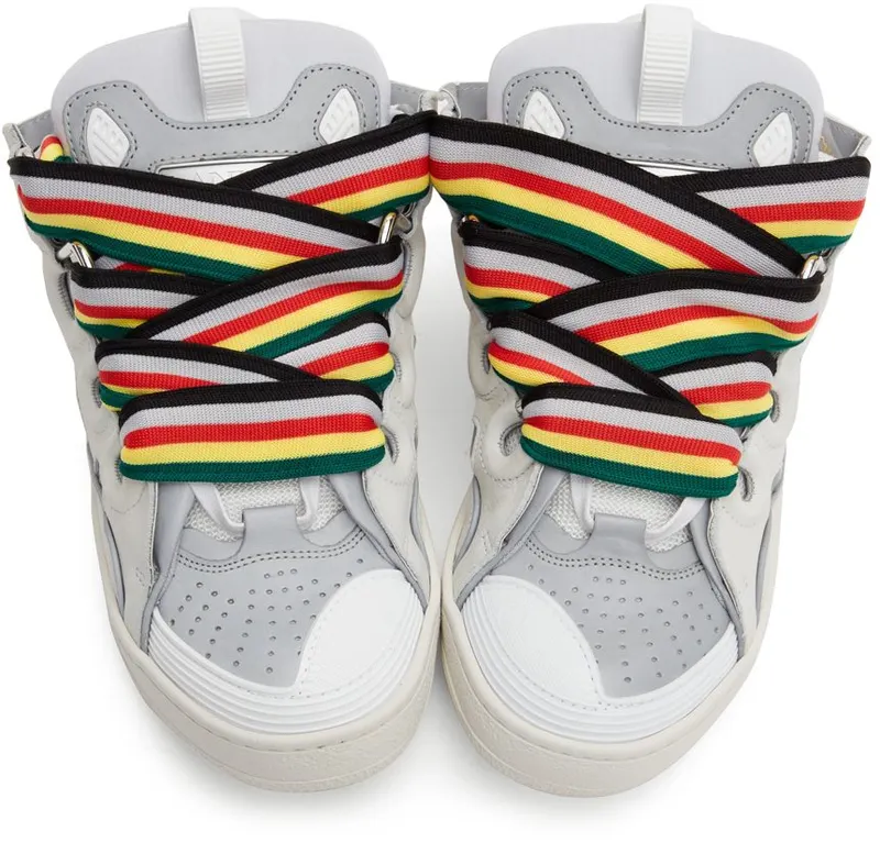 Lanvin Off-White & Grey Curb 00 WHITE (FM-SKRK11-REFL-P22)