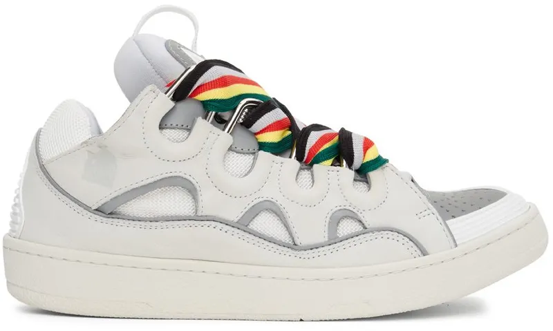 Lanvin Off-White & Grey Curb 00 WHITE (FM-SKRK11-REFL-P22)