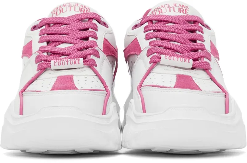 Versace Jeans Couture Off-White & Pink Speedtrack Low Eoe7 Bianco+Fuxia (E71VA3SC4EZP064)