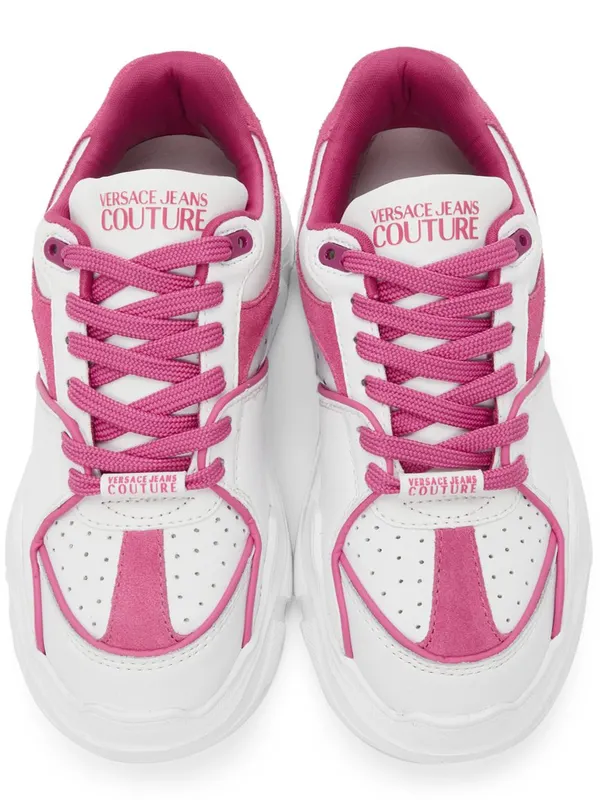 Versace Jeans Couture Off-White & Pink Speedtrack Low Eoe7 Bianco+Fuxia (E71VA3SC4EZP064)