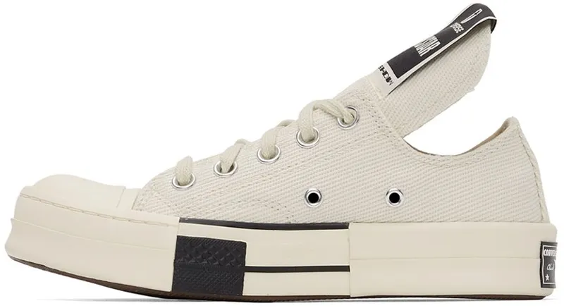 Rick Owens Drkshdw Off-White Converse Edition DRKSTAR OX 111 Milk/Milk (DC01BX727 CTDR1)