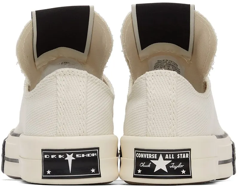 Rick Owens Drkshdw Off-White Converse Edition DRKSTAR OX 111 Milk/Milk (DC01BX727 CTDR1)