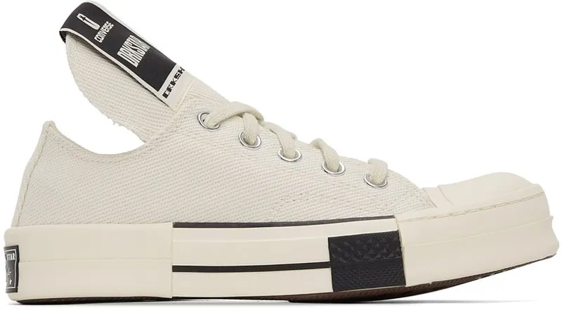 Rick Owens Drkshdw Off-White Converse Edition DRKSTAR OX 111 Milk/Milk (DC01BX727 CTDR1)