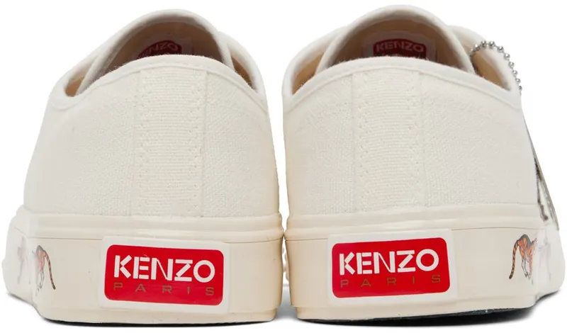 Kenzo Off-White Kenzo Paris School Trainers 02 – OFF WHITE (FC65SN010F50)