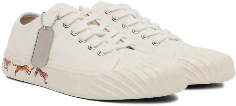 Kenzo Off-White Kenzo Paris School Trainers 02 – OFF WHITE (FC65SN010F50)