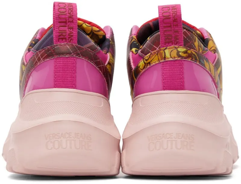 Versace Jeans Couture Pink & Gold Speedtrack Low Eg34 Currant+Oro (E71VA3SC2EZP010)