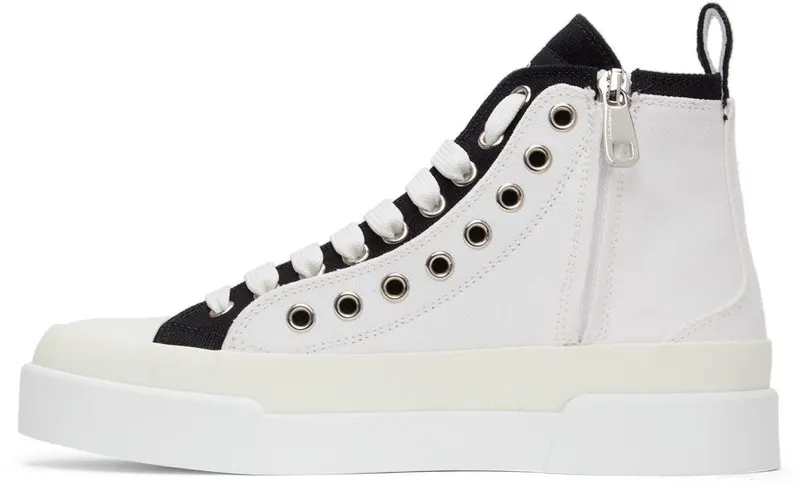 Dolce & Gabbana Portofino Light Colorblock Mid-Top 89697 White (CK1833 AO853)