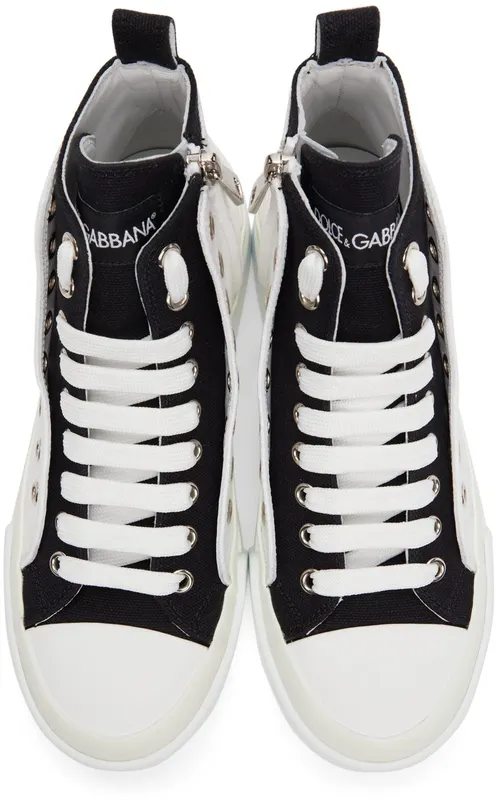Dolce & Gabbana Portofino Light Colorblock Mid-Top 89697 White (CK1833 AO853)