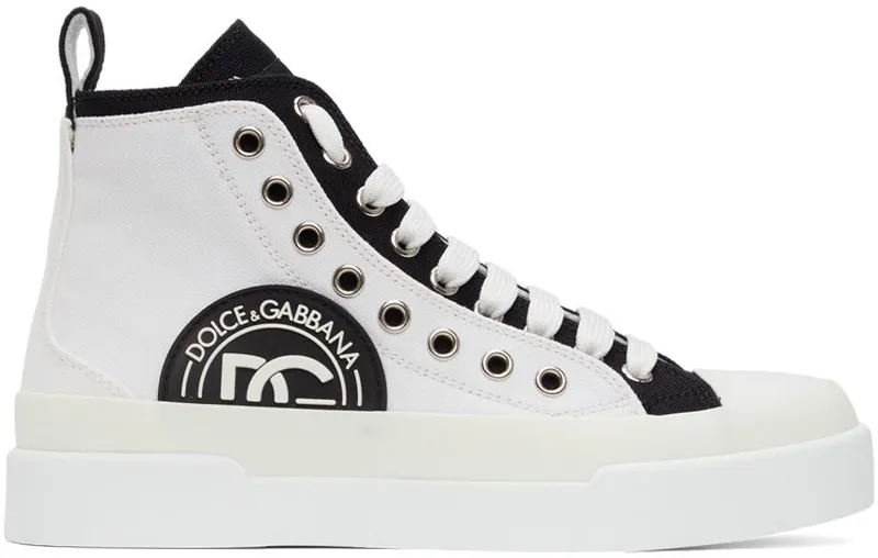 Dolce & Gabbana Portofino Light Colorblock Mid-Top 89697 White (CK1833 AO853)
