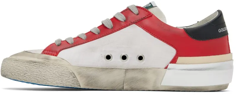 Golden Goose Red & White Super-Star Penstar Low-Top WHITE/RED/BLACK (GMF00108.F002556.10435)