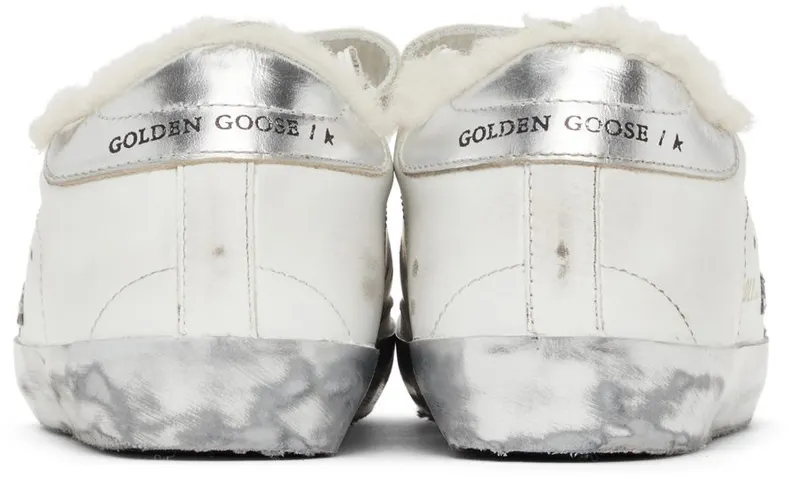 Golden Goose Shearling & Glitter Old School White (F00111.F000803.10224)