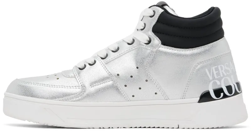 Versace Jeans Couture Silver Starlight High-Top E900 SILVER (E73YA3SJ7 EZS408)