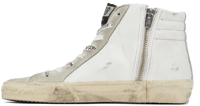 Golden Goose SSENSE Exclusive Leopard Slide White (F00115.F002260.81381)