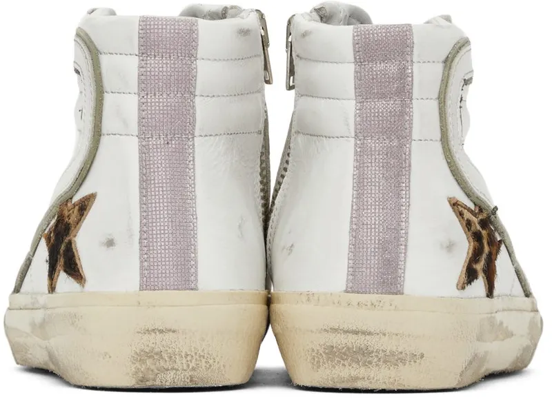 Golden Goose SSENSE Exclusive Leopard Slide White (F00115.F002260.81381)