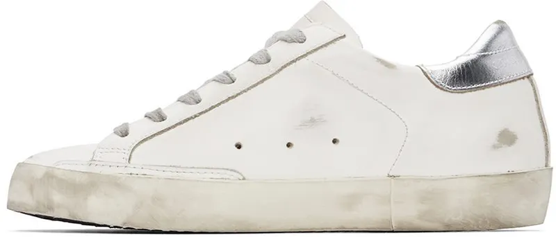 Golden Goose SSENSE Exclusive White & Silver Super-Star Classic White/Silver (GWF00101.F000214.10380)