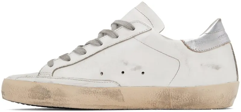 Golden Goose SSENSE Exclusive White Glitter Superstar White (F00101.F001213.10238)