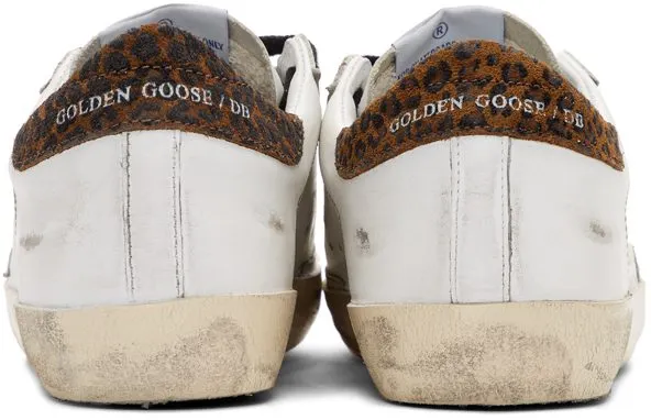 Golden Goose SSENSE Exclusive White Leopard Superstar White (F35WS590.R24)