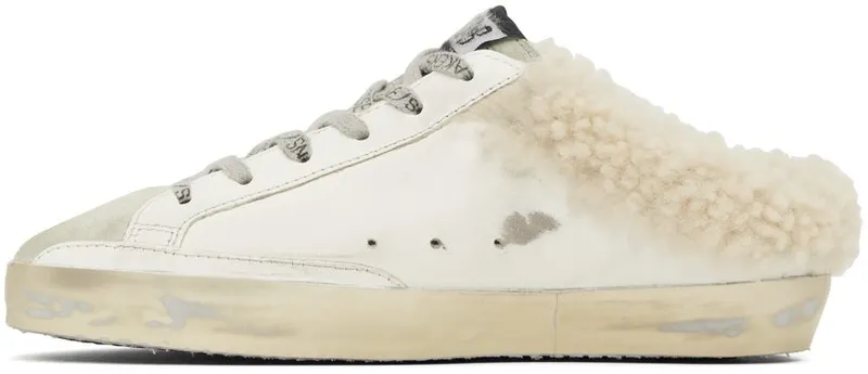 Golden Goose SSENSE Exclusive White Superstar Sabot 81811 White/Leo (GWF00110.F003351.81811)