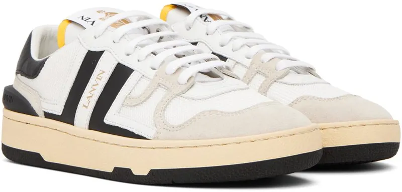 Lanvin White & Black Clay 0010 WHITE/BLACK (FM-SKDK00-NAS1-P21)