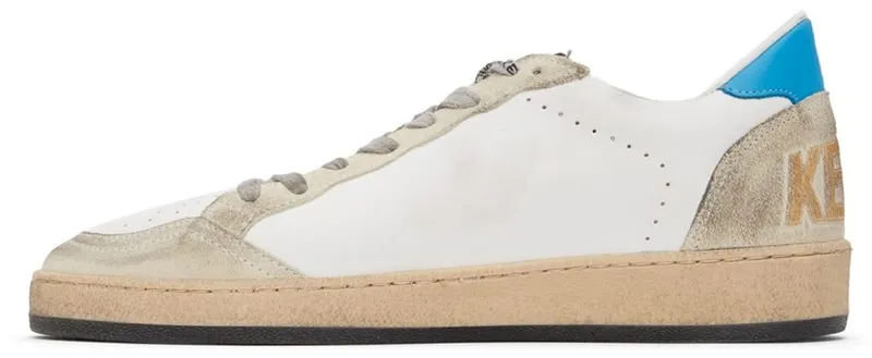 Golden Goose White & Blue Ball Star WHITE/BEIGE/BLACK/C (GMF00117.F002099.81307)