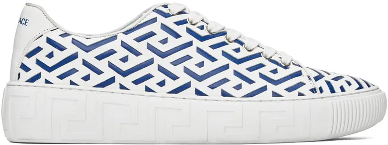 Versace White & Blue Greca 2W87P BIANCO+ROYAL B (DSU8404 1A04183)