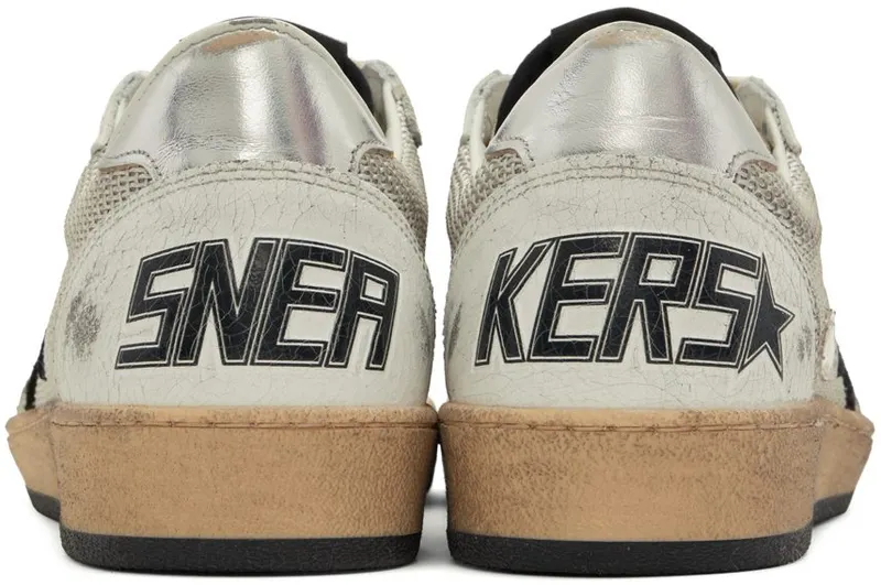 Golden Goose White & Gray Ball Net Grey (GWF00117.F003215.81780)