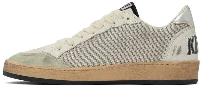 Golden Goose White & Gray Ball Net Grey (GWF00117.F003215.81780)