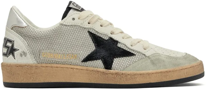 Golden Goose White & Gray Ball Net Grey (GWF00117.F003215.81780)