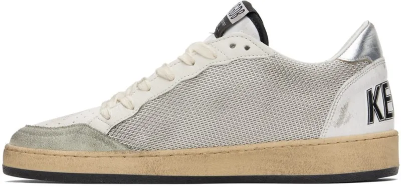 Golden Goose White & Gray Ball Star 81780 LIGHT SILVER/B (GMF00117.F003215.81780)