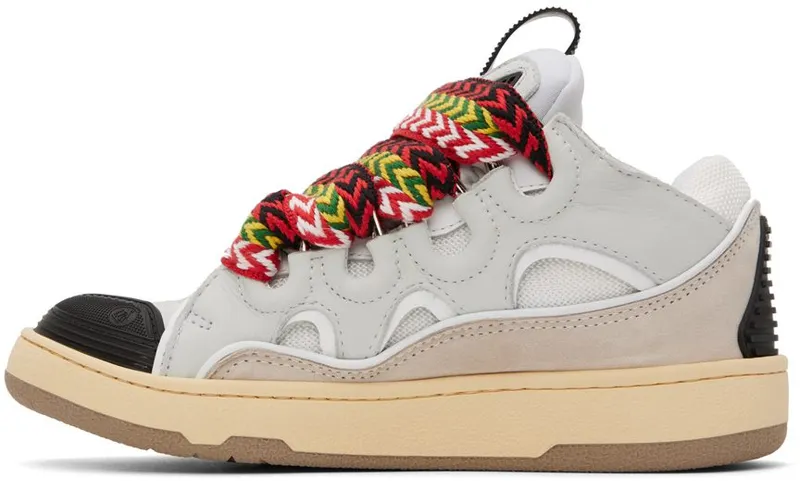 Lanvin White & Gray Curb 00 White (FW-SKDK02-DRA2-A21)