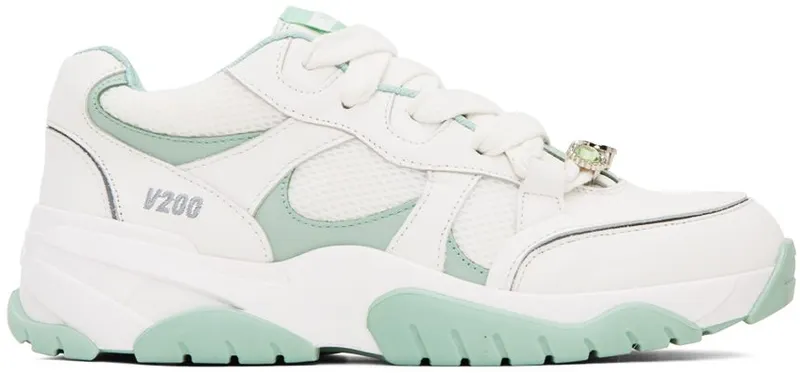 Axel Arigato White & Green Catfish Lo WHITE/DUSTY MINT (F0051020)