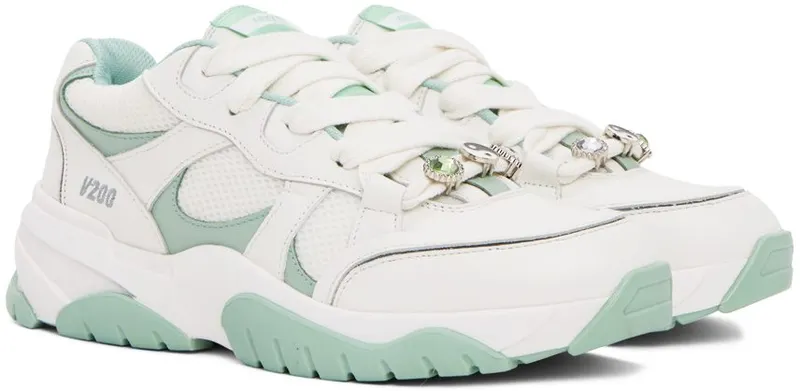 Axel Arigato White & Green Catfish Lo WHITE/DUSTY MINT (F0051020)