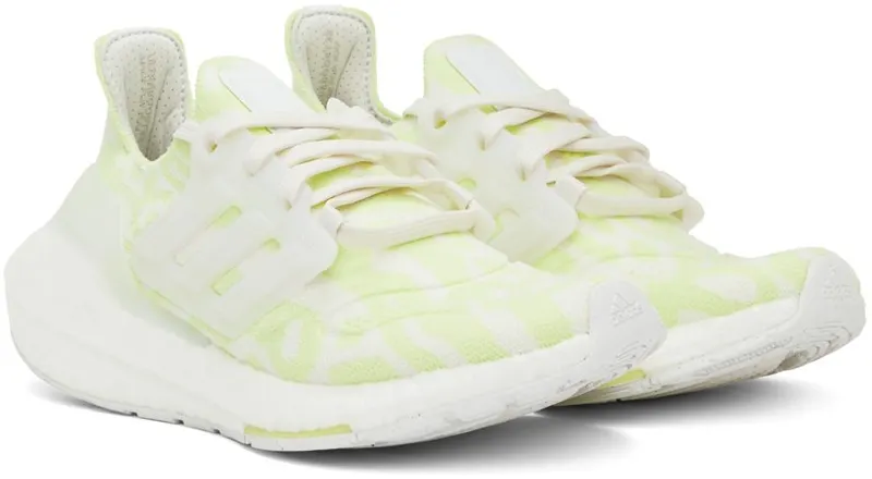 adidas Originals White & Green Ultraboost 22 Non-Dyed/Non-Dyed/Al (GX6302)