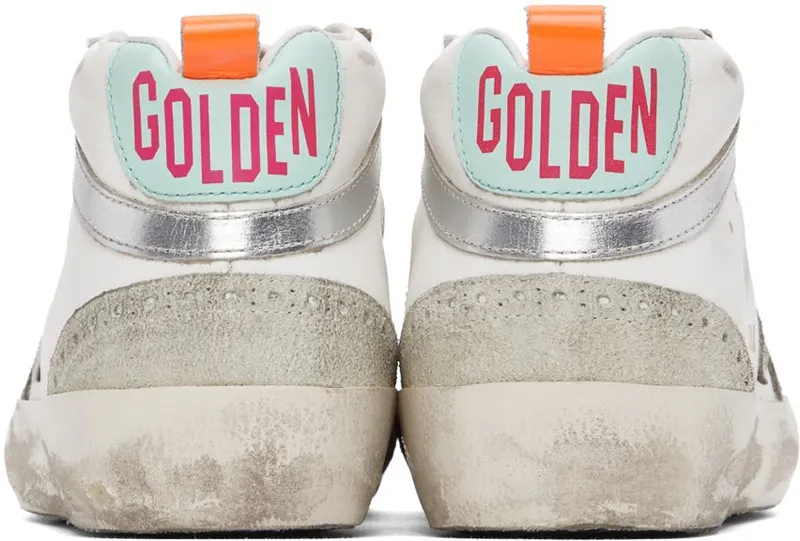 Golden Goose White & Grey Mid Star Classic White (GWF00122.F001089.10491)