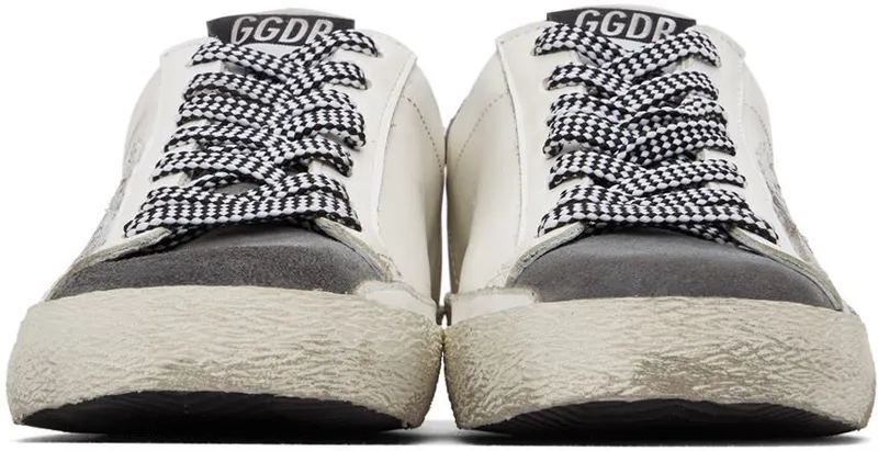 Golden Goose White & Grey Super-Star WHITE/GREY ASPHALT/G (GMF00101.F002045.10772)