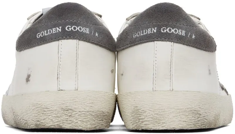 Golden Goose White & Grey Super-Star WHITE/GREY ASPHALT/G (GMF00101.F002045.10772)