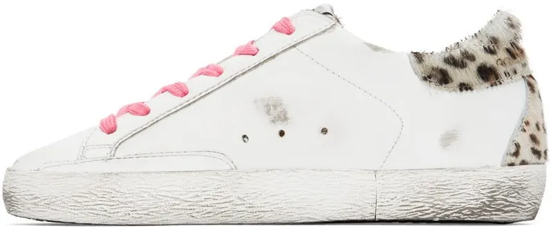 Golden Goose White & Leopard Superstar 10881 White/Silver/W (GWF00102.F002472.10881)