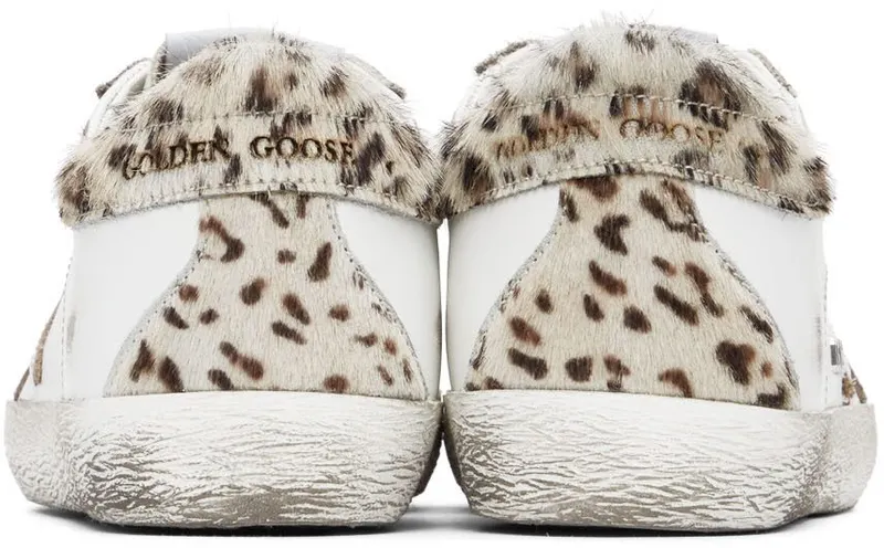 Golden Goose White & Leopard Superstar 10881 White/Silver/W (GWF00102.F002472.10881)