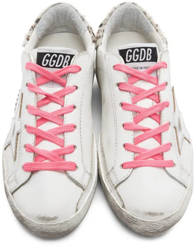 Golden Goose White & Leopard Superstar 10881 White/Silver/W (GWF00102.F002472.10881)