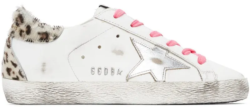 Golden Goose White & Leopard Superstar 10881 White/Silver/W (GWF00102.F002472.10881)