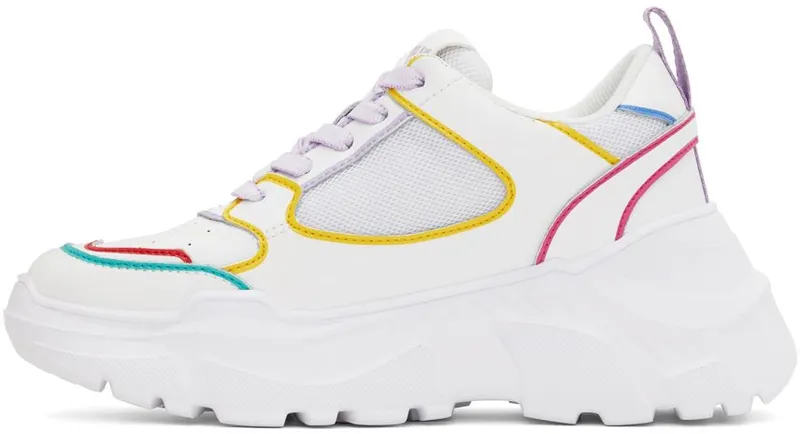 Versace Jeans Couture White & Multicolor Speedtrack Low-Top E003 White (E72VA3SC2EZP088)