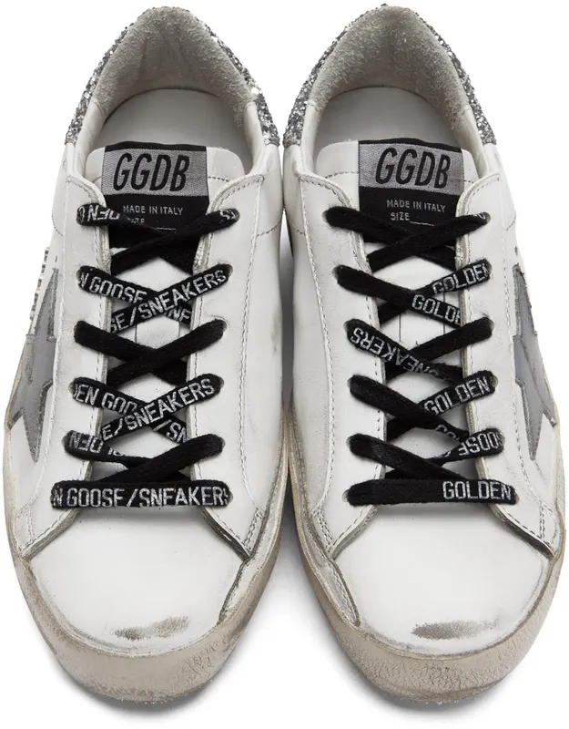 Golden Goose White & Silver Super-Star Classic White/Silver (GWF00102.F003020.10268)