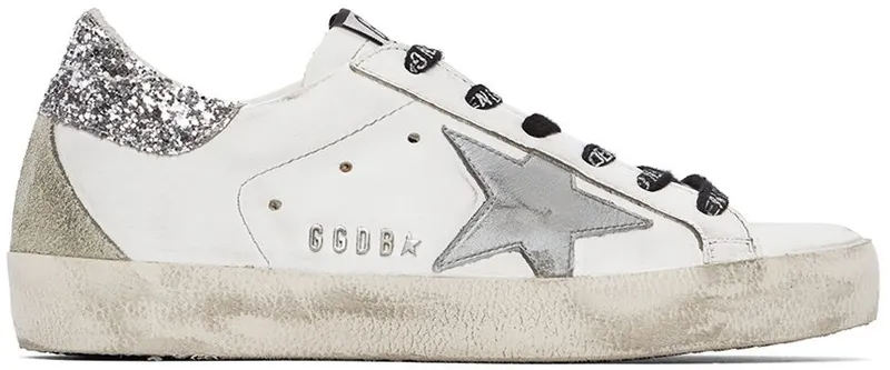 Golden Goose White & Silver Super-Star Classic White/Silver (GWF00102.F003020.10268)