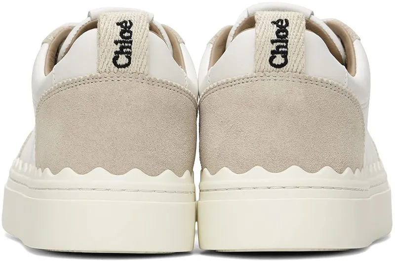 Chloé White & Taupe Lauren 90Z White – Beige 1 (CHC22W700AR)